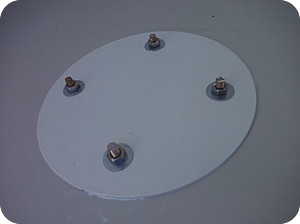 Back of installed Poly Panel Anchor