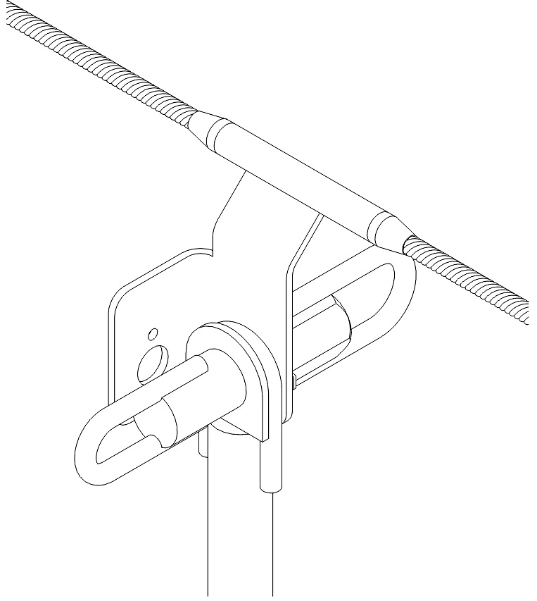 Lifeline System anchor with standard plate