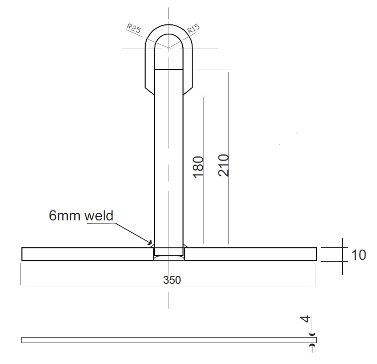 Trapezoidal Poly Panel Anchor Measurements